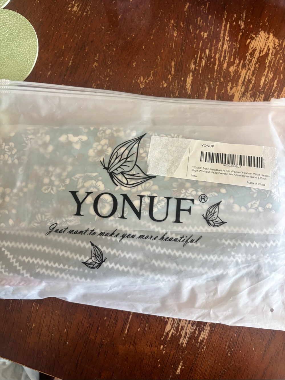 Womenâs Floral Headband - Light Blue